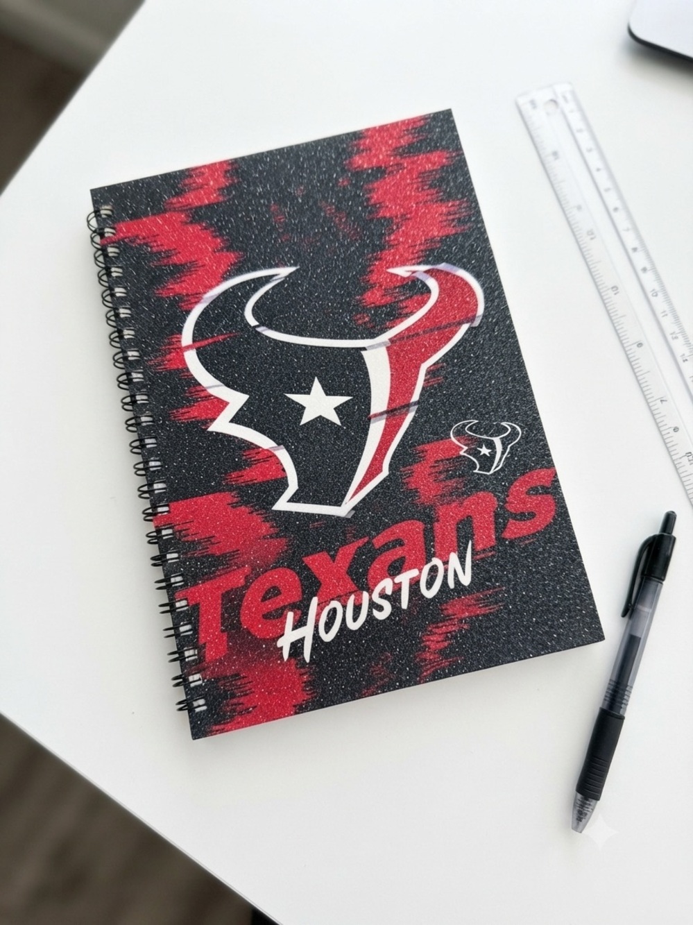Spiral Notebook - Black & Red